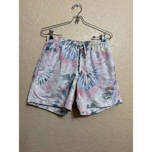 Bather Mens Small Acid Tie Dye Swim Trunks Mesh Lined